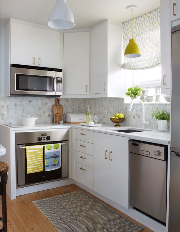 U-shaped White Kitchen With Butcher Block Countertops Dwellingdecor