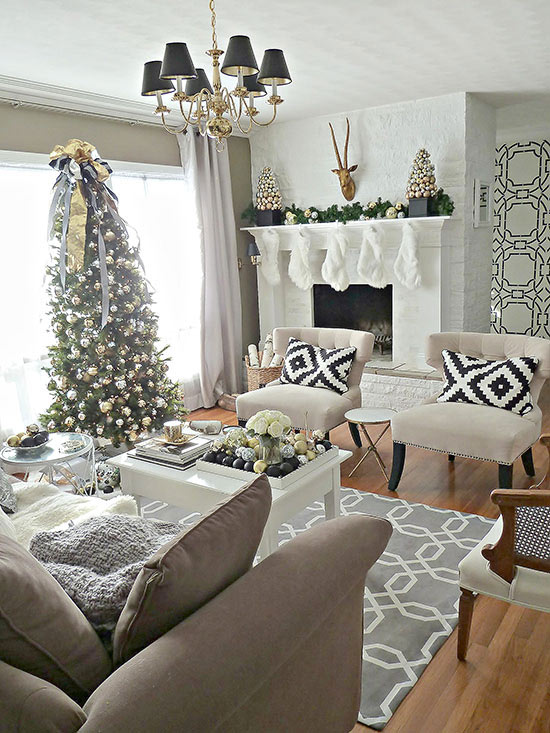 Christmas Living Room Decorations dwellingdecor (16)