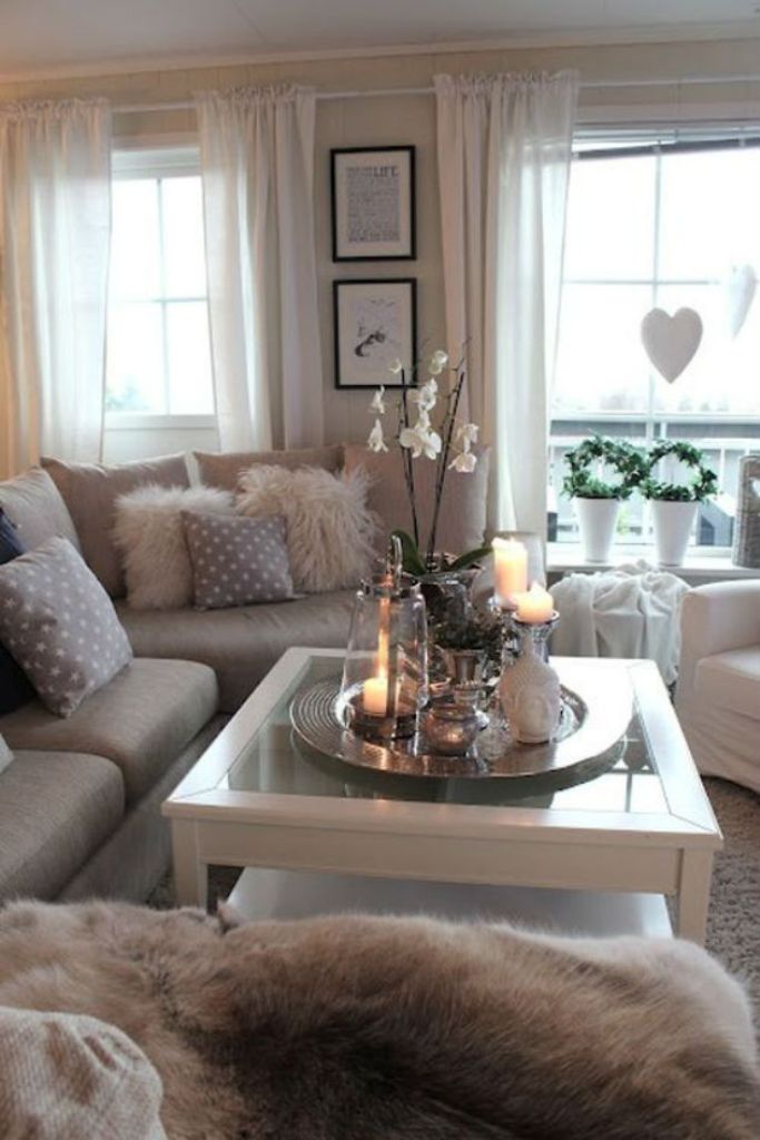Cozy Rustic Chic Living Room Decor dwellingdecor