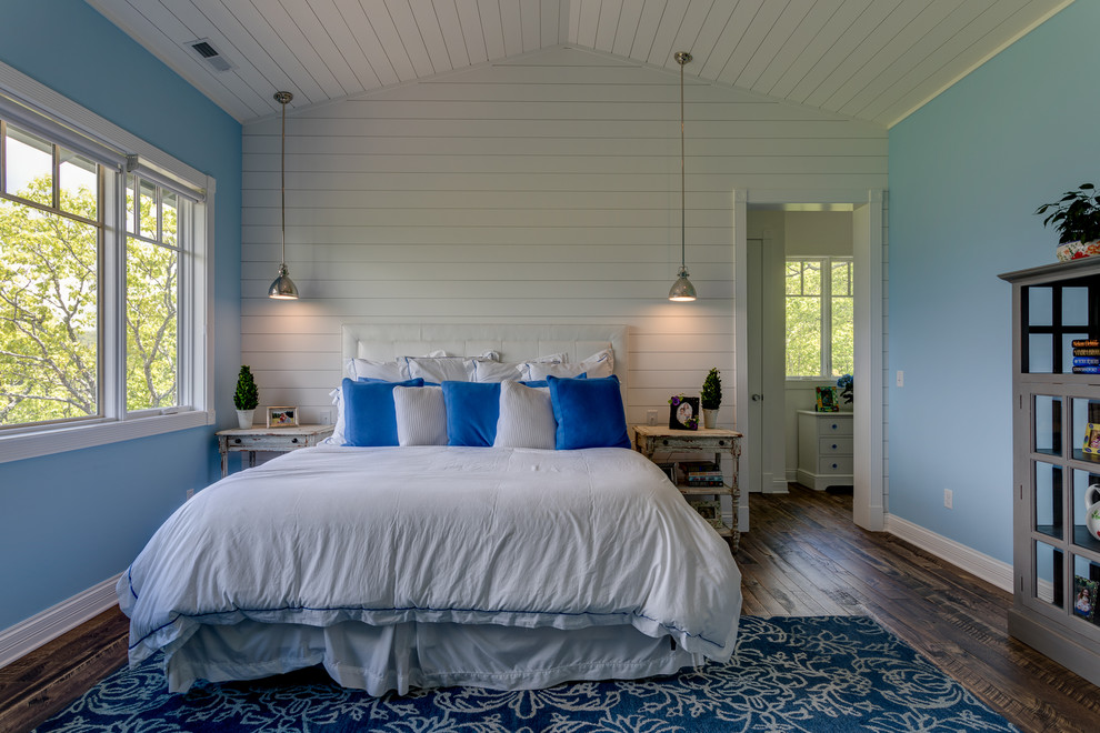 Craftsman Bedroom Design With reclaimed Wood & Wall dwellingdecor