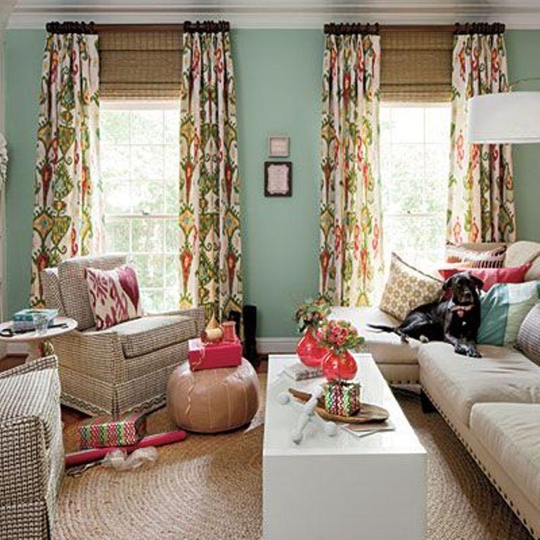 Printed Curtain Living Room dwellingdecor