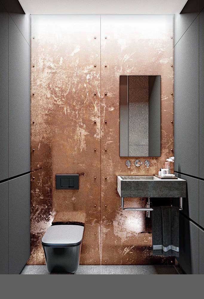17. With corten steel you can dare to decorate the rooms.