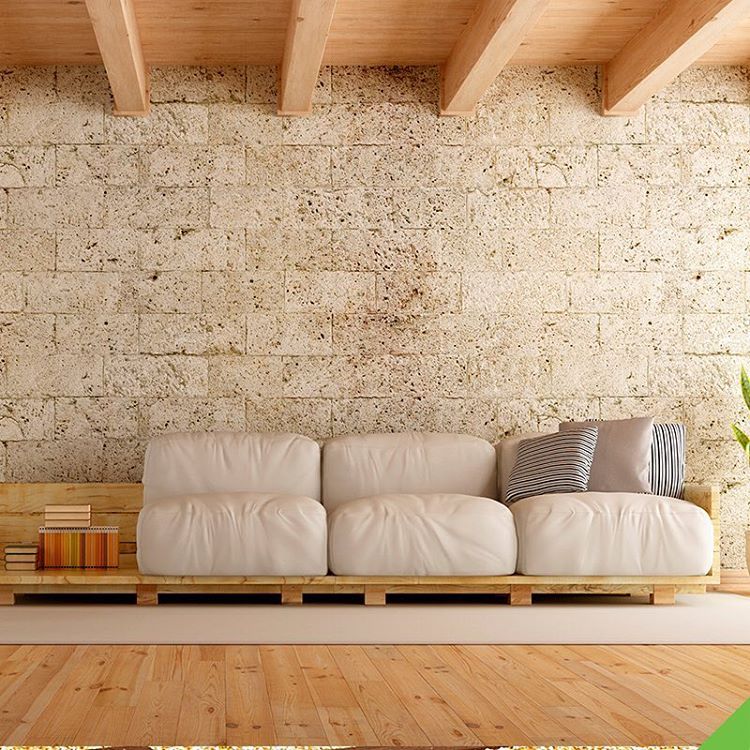 19. You can also make a large pallet sofa model for the living room
