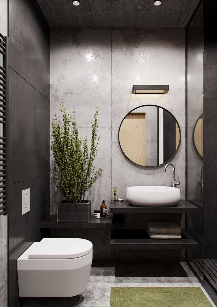 47. Modern decorated bathroom: less is more.