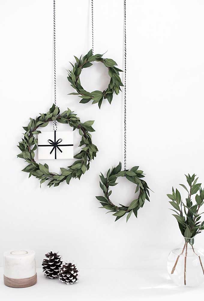 Christmas Wreath Made Solely From Leaves