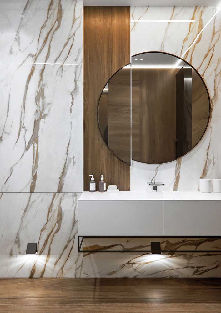 18. With calaccata oro marble you don't need anything else.