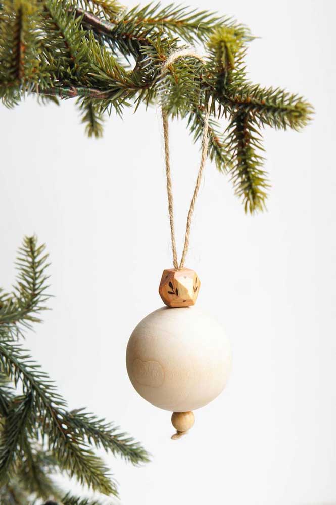 19. Realize the delicacy of this handcrafted Christmas ball.