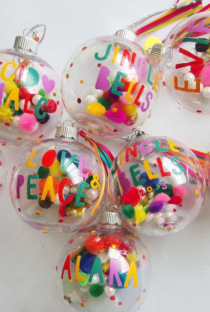 38. Want to do something more colorful and fun Place several colored pieces on the transparent balls.