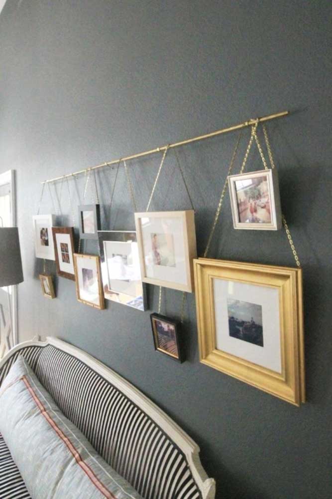 40. For those more methodical and organized, this model of photo panel is ideal.
