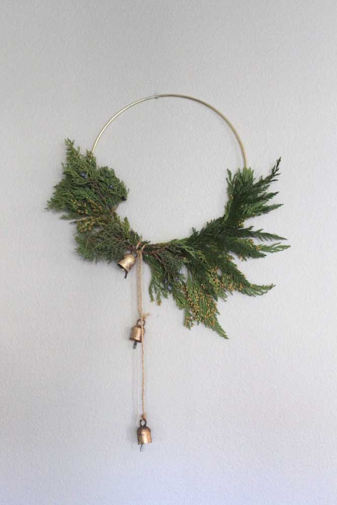 Pine Branches Supported by a Golden Bow