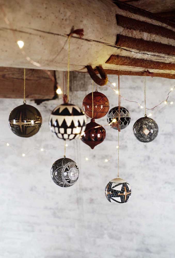 49. See these Christmas balls of different shapes and styles.