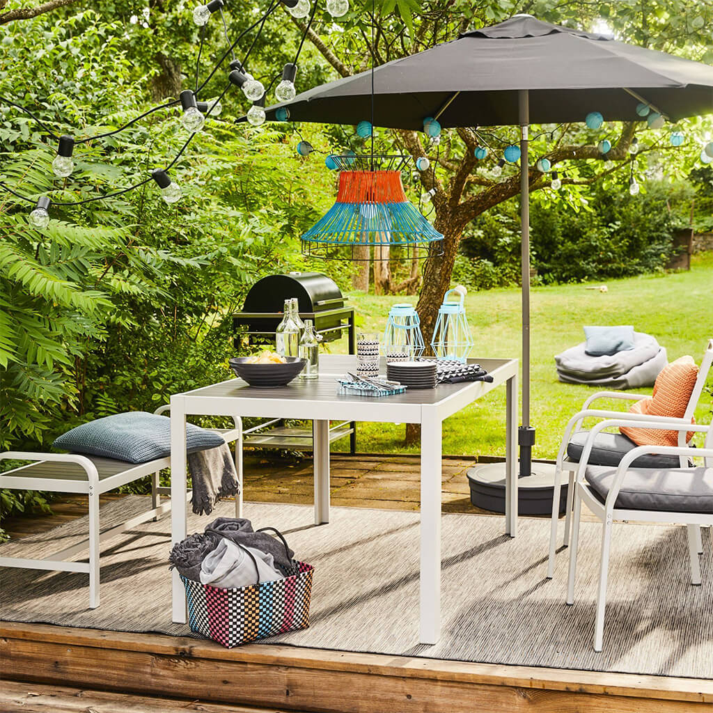 1. Design an outdoor breakfast corner