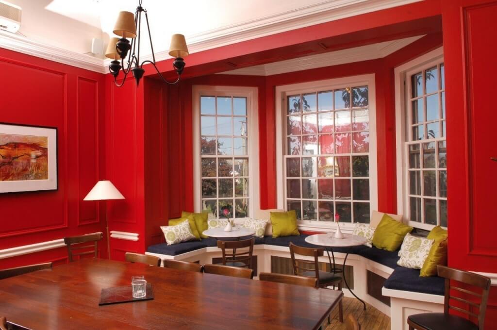 3. Red furniture for a modern interior