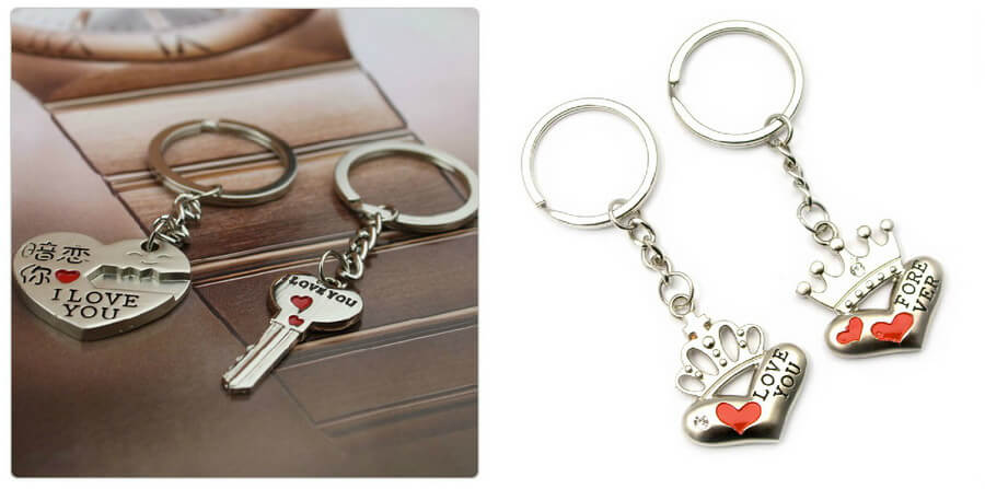 6. Keychains, pendants and rings