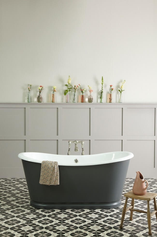 Cast iron baths are strong and durable
