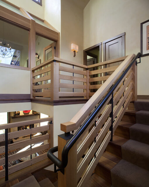 Add Wooden Elegance to the Stairwell Landing