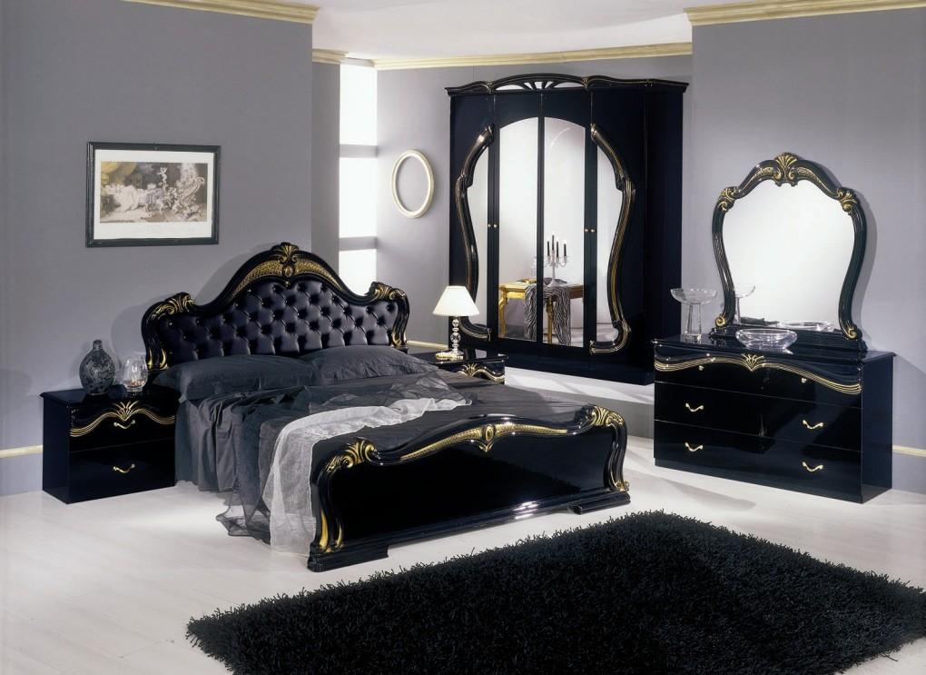 mixed bedroom black furniture headbord