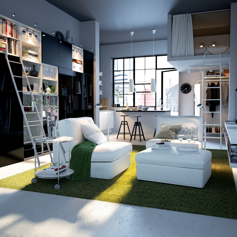 Studio Apartment Interior Ideas : 1: Modern Small Studio Apartment ...