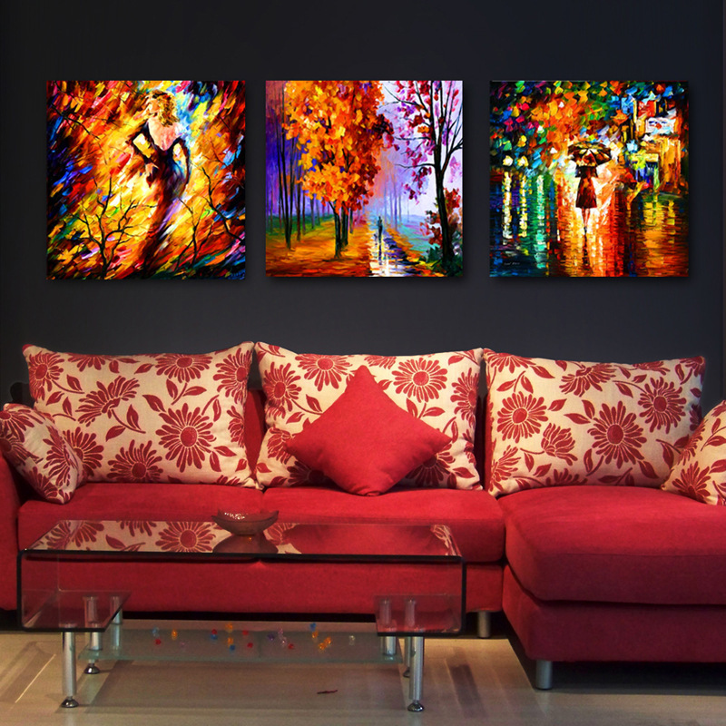 View Living Room Canvas Wall Art Gif - cys3388