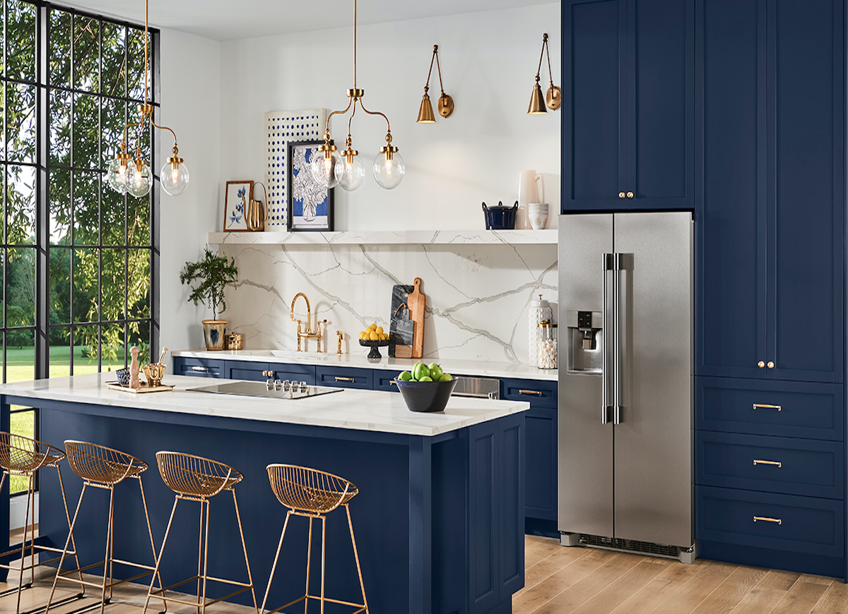 Navy Blue Kitchen Cabinets 1 